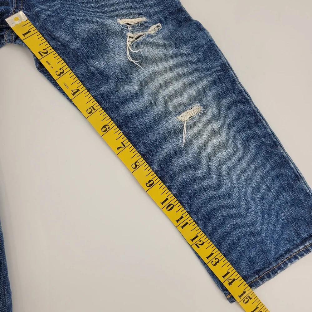 Gap Baby Toddler Jeans Distressed Straight Leg Denim Adjustable Waist Size 2T